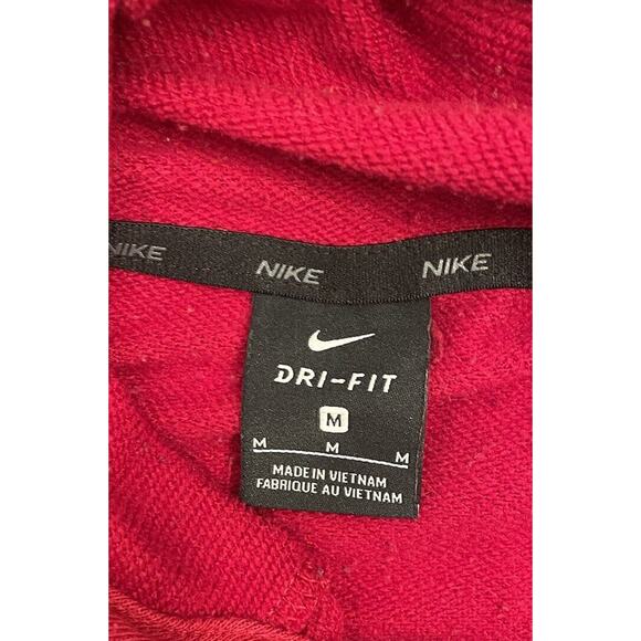 Nike Dri Fit Mens Pullover Training Hoodie CJ4268-620 Red Swoosh Size Medium - Picture 3 of 5